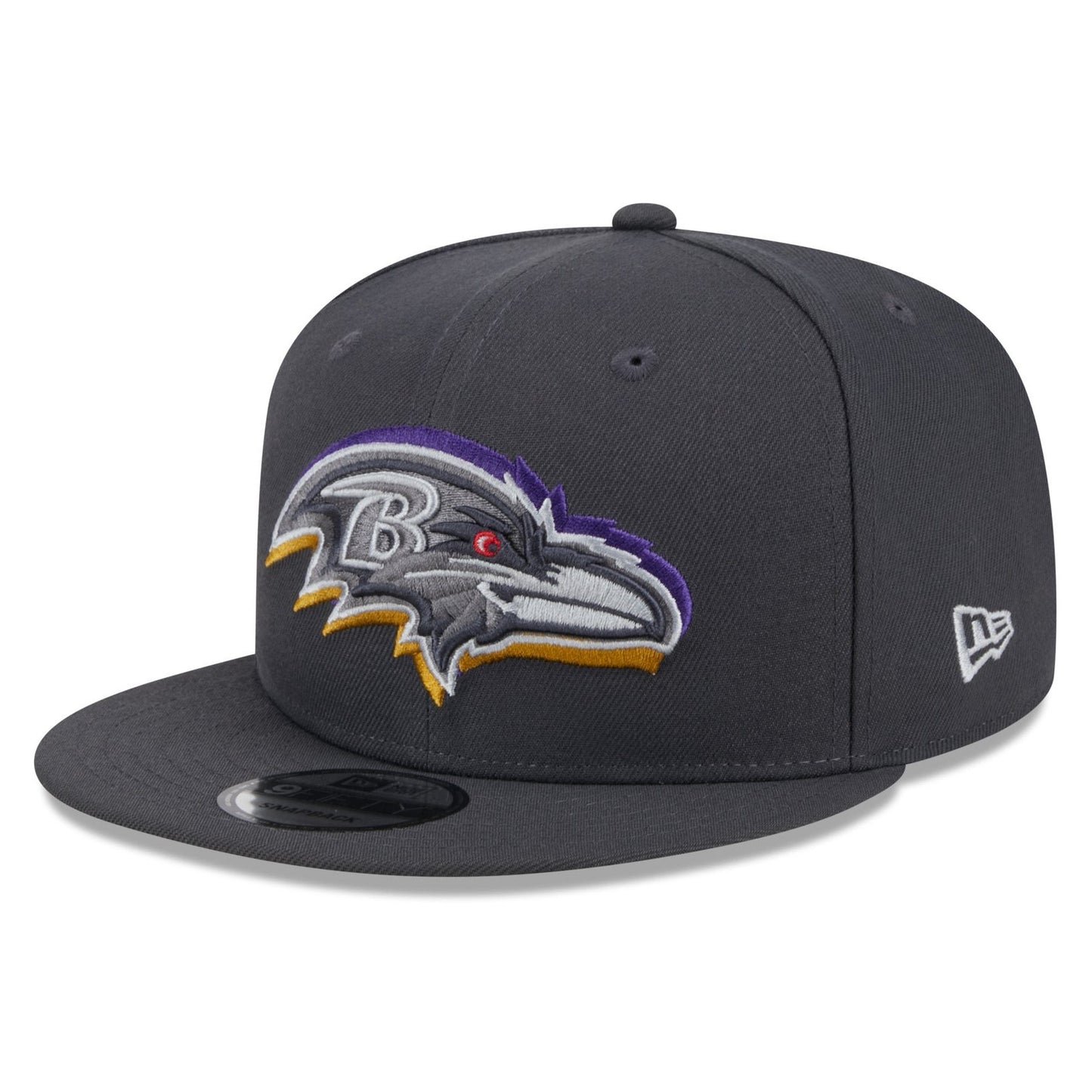 New Era 9Fifty Graphite Baltimore Ravens 2024 Draft Snapback