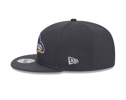 New Era 9Fifty Graphite Baltimore Ravens 2024 Draft Snapback