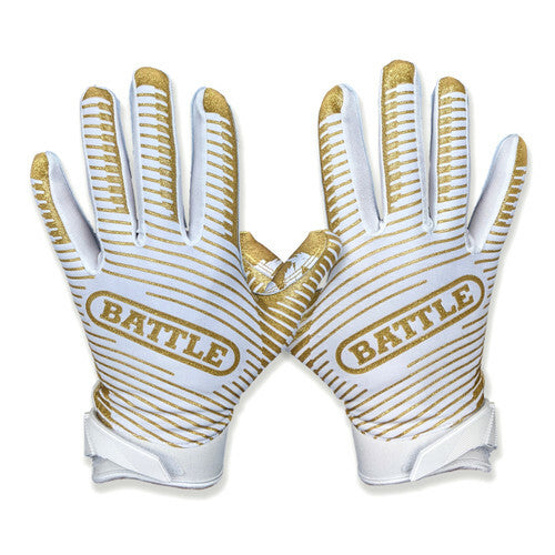 Battle - "Filthy Rich" White Gold Gloves