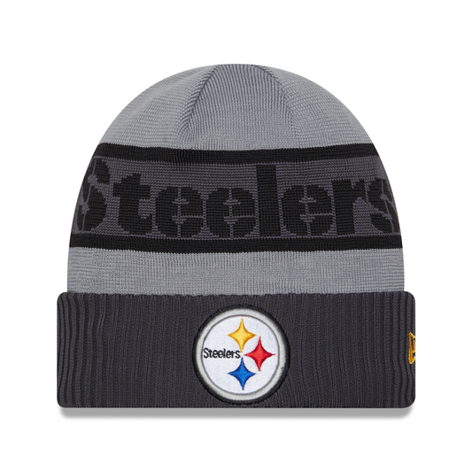 New Era - NFL Tech Knit Sideline 2023 Beanie Pittsburgh Steelers Grey